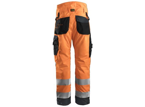 Snickers 6639 AllroundWork+ Vinterbukse HiVis Oransje/Grå, str.XS Kl.2