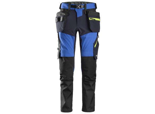 Snickers 6940 FlexiWork Håndverksbukse Blå/Marineblå, str.054 stretch