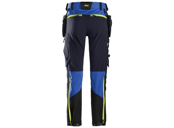 Snickers 6940 FlexiWork Håndverksbukse Blå/Marineblå, str.044 stretch
