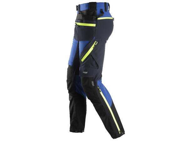 Snickers 6940 FlexiWork Håndverksbukse Blå/Marineblå, str.044 stretch