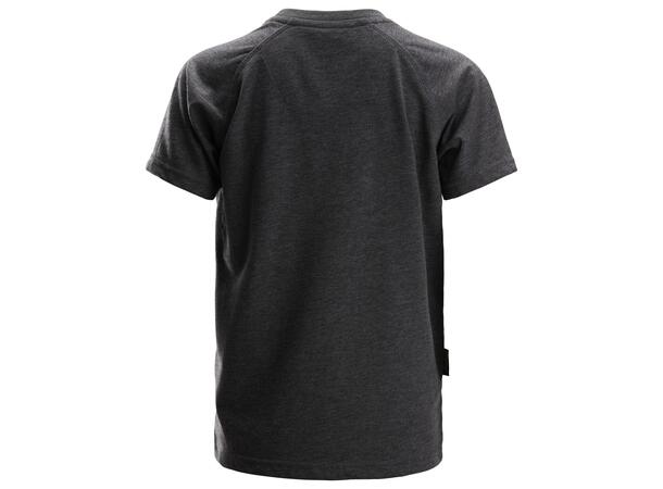 Snickers 7510 T-skjorte Blå, str.98/104 med logo for barn