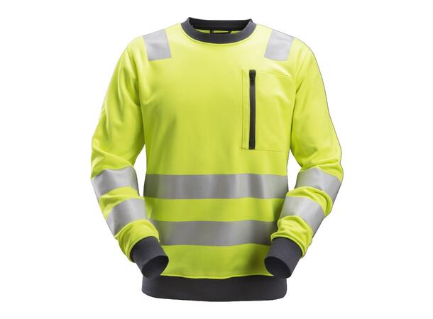 Snickers 8037 High-Vis Genser Kl.2/3 HiVis Gul XS
