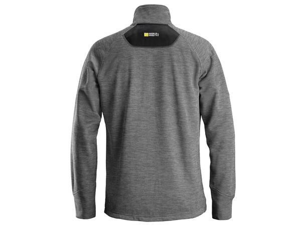 Snickers 8042 FlexiWork Fleecejakke Grå/Svart, str.XL