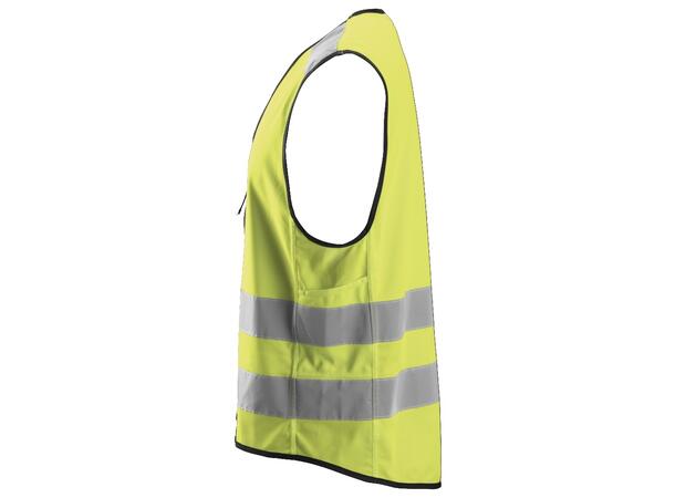 Snickers 9153 HiVis-Vest HiVis Gul, str.S/M Kl.2