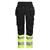 HÅNDVERKSBUKSE ELEVATE G531 FULLSTRETCH Svart/Gul D88 