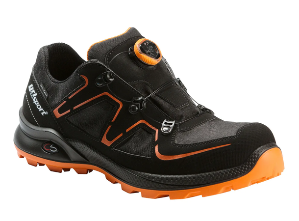 GRISPORT VERNESKO BOA SNØRING MEMBRAN S3 Svart/Oransje 36