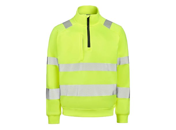 Gesto G235 Essential Halfzip Sweatshirt HiVis Gul S