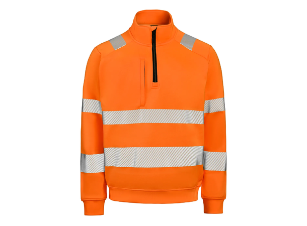 Gesto G235 Essential Halfzip Sweatshirt HiVis Oransje XS