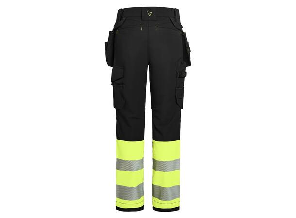 Gesto Håndverksbukse Elevate G531 KL 1 Svart/Gul D88