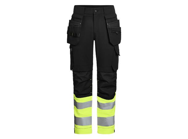 HÅNDVERKSBUKSE ELEVATE G531 FULLSTRETCH Svart/Gul D88