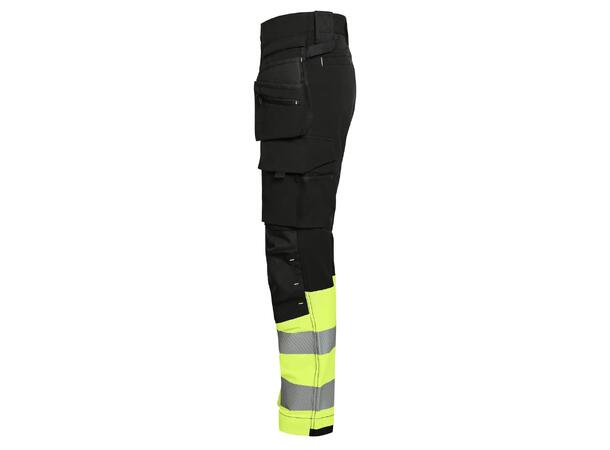 HÅNDVERKSBUKSE ELEVATE G531 FULLSTRETCH Svart/Gul D88