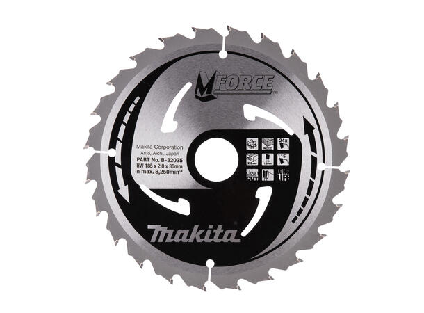 Makita Sirkelsagblad 185X30X24T B-32035