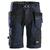 Snickers 6904 FlexiWork Håndverksshorts Marineblå/Svart, str.046 m/hylsterlommer 