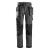 Snickers 6923 FlexiWork Gulvleggerbukse Grå/Svart D92 