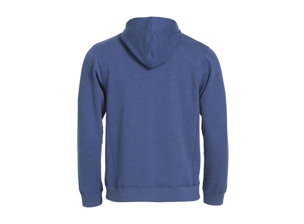 Clique Classic Hoody Full Zip Blåmelert str. S