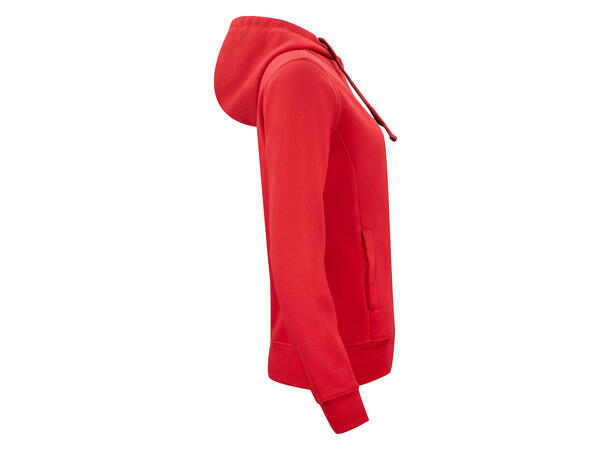 Clique Classic Hoody Full Zip Dame Rød str. M
