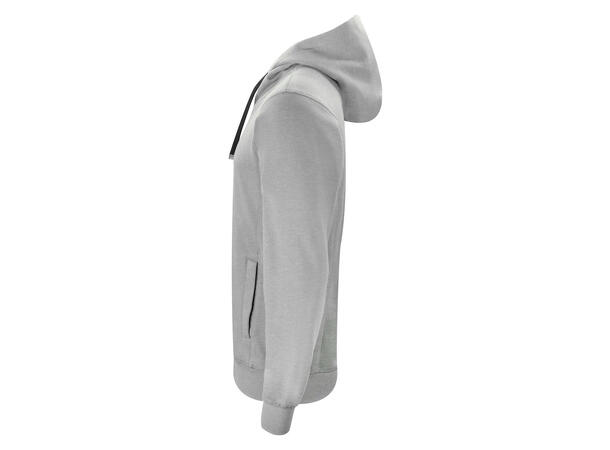 Clique Classic Hoody Full Zip Gråmelert str. 4XL