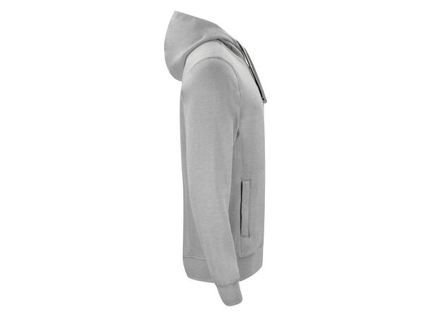 Clique Classic Hoody Full Zip Gråmelert str. 4XL