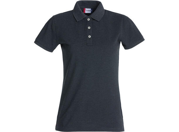 Clique Stretch Premium Polo Dame Mørkegrå str. L