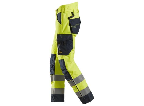 Snickers 6639 AllroundWork+ Vinterbukse HiVis Gul/Blå, str.5XL Kl.2
