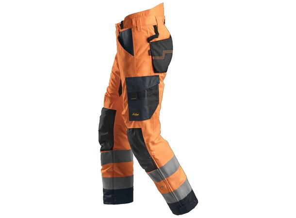 Snickers 6639 AllroundWork+ Vinterbukse HiVis Oransje/Grå, str.S Kl.2