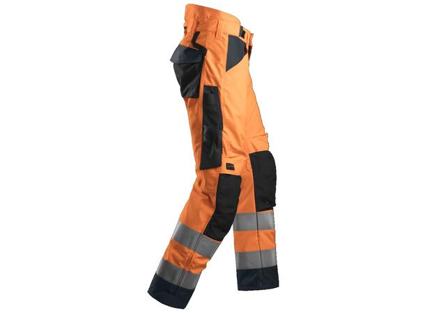 Snickers 6639 AllroundWork+ Vinterbukse HiVis Oransje/Grå, str.S Kl.2