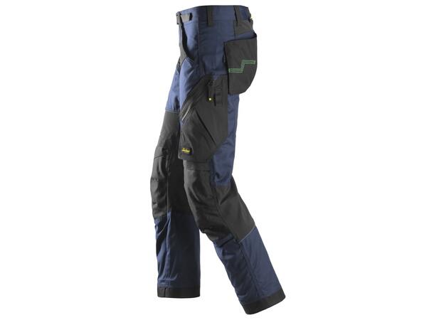 Snickers 6903 FlexiWork Arbeidsbukse+ Marineblå/Svart, str.112