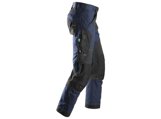 Snickers 6903 FlexiWork Arbeidsbukse+ Marineblå/Svart, str.112