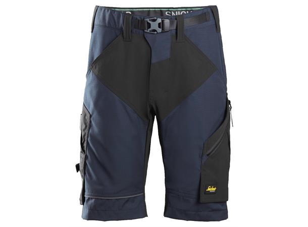 Snickers 6914 FlexiWork Arbeidsshorts+ Marineblå/Svart, str.044
