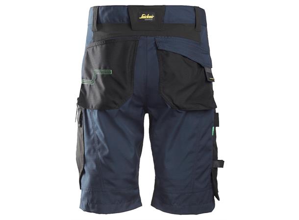 Snickers 6914 FlexiWork Arbeidsshorts+ Marineblå/Svart, str.044