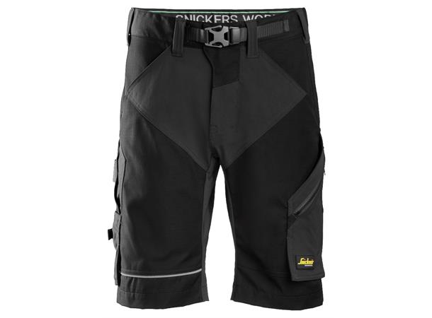 Snickers 6914 FlexiWork Arbeidsshorts+ Svart, str.044