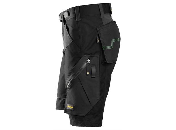 Snickers 6914 FlexiWork Arbeidsshorts+ Svart, str.044