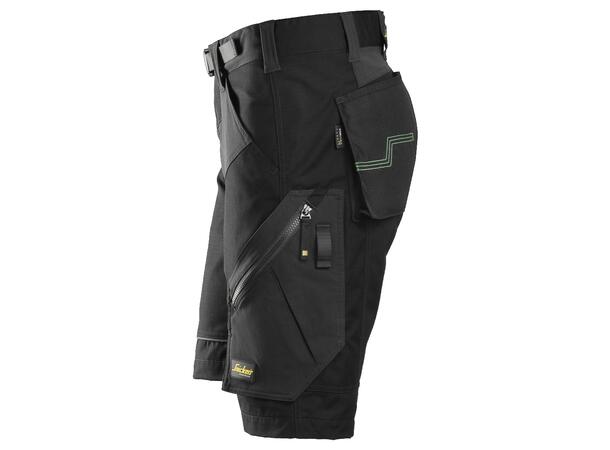 Snickers 6914 FlexiWork Arbeidsshorts+ Svart, str.044