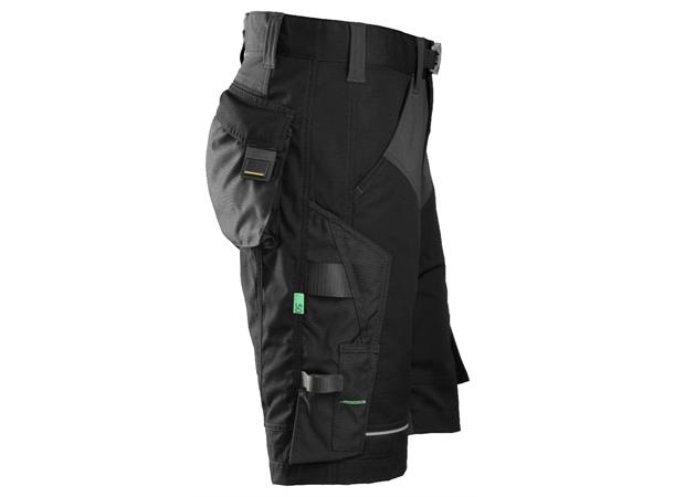 Snickers 6914 FlexiWork Arbeidsshorts+ Svart, str.044