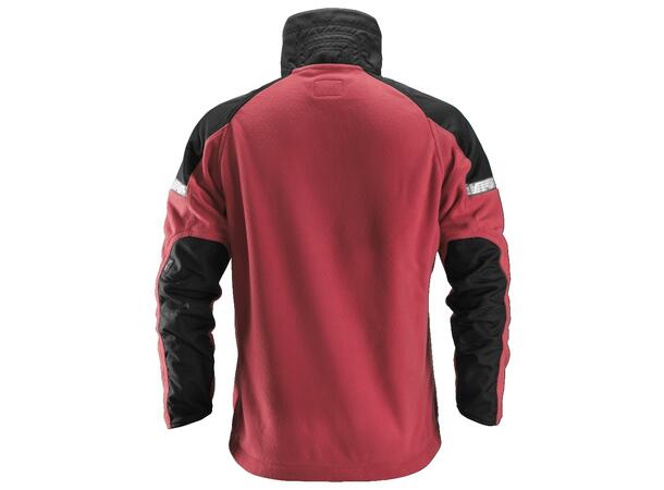 Snickers 8005 AllroundWork Fleecejakke Rød/Svart XS