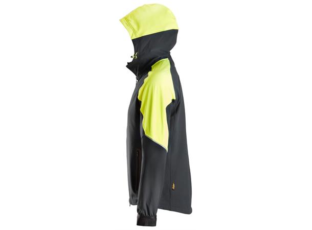 Snickers 8025 FlexiWork Hettejakke Svart/Gul, str.XS Neon