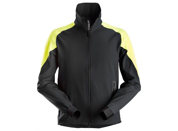 Snickers 8028 Neon Jakke Svart/Gul, str.XS