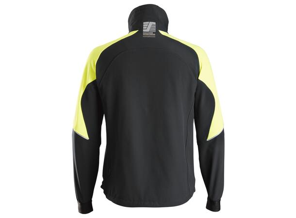 Snickers 8028 Neon Jakke Svart/Gul, str.XS