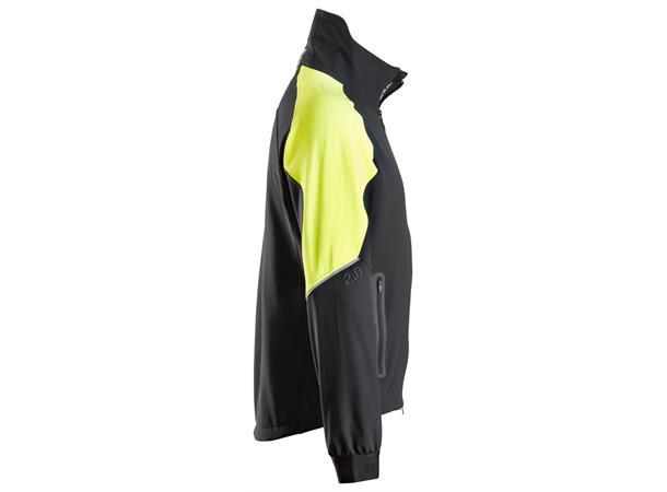 Snickers 8028 Neon Jakke Svart/Gul, str.XS