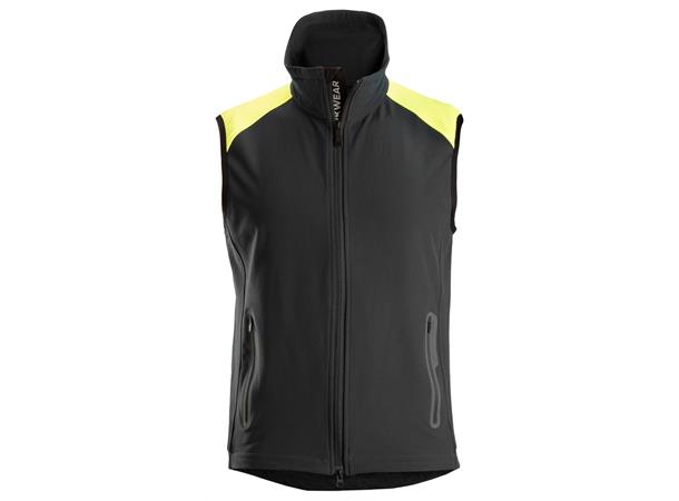 Snickers 8029 Neon Vest Svart/Gul, str.XS