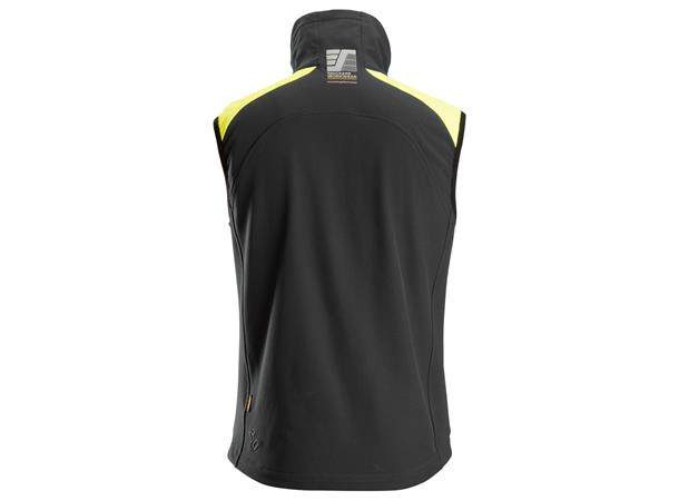 Snickers 8029 Neon Vest Svart/Gul, str.XS