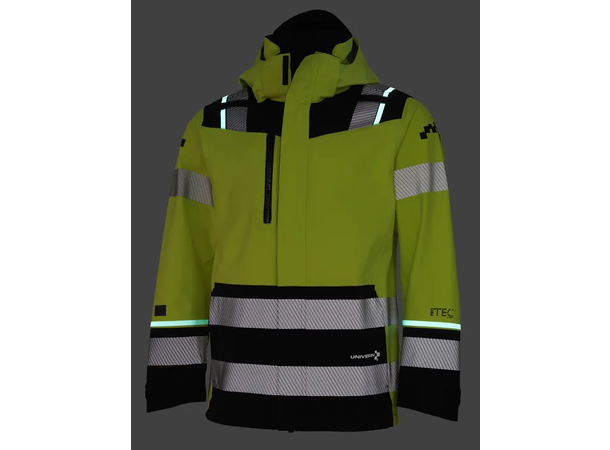 Univern Skalljakke Protec XTRM KL.3 HiVis Gul XS