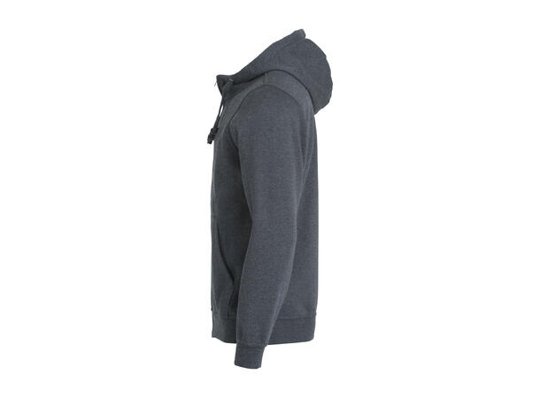 Clique Basic Full Zip Mens Mørkegrå XS
