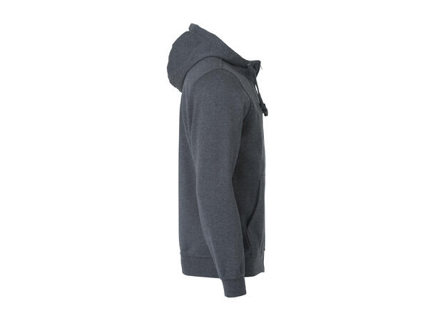 Clique Basic Full Zip Mens Mørkegrå XS