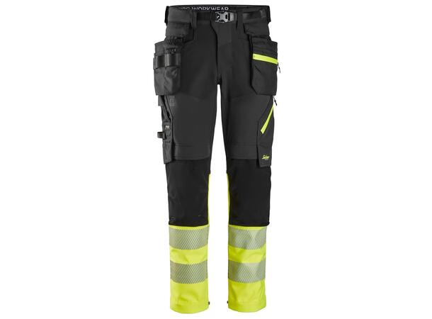Snickers Bukse 6935 Svart/Gul C48
