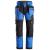 Snickers 6902 FlexiWork Arbeidsbukse+ Blå/Svart, str.158 m/hylsterlommer 