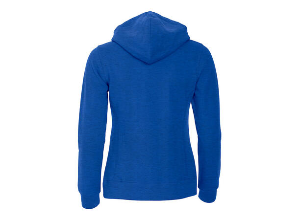 Clique Classic Hoody Full Zip Dame Blåmelert str. S