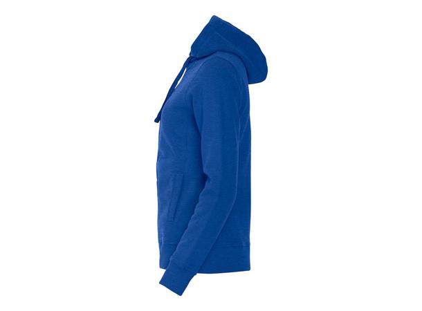 Clique Classic Hoody Full Zip Dame Blåmelert str. S