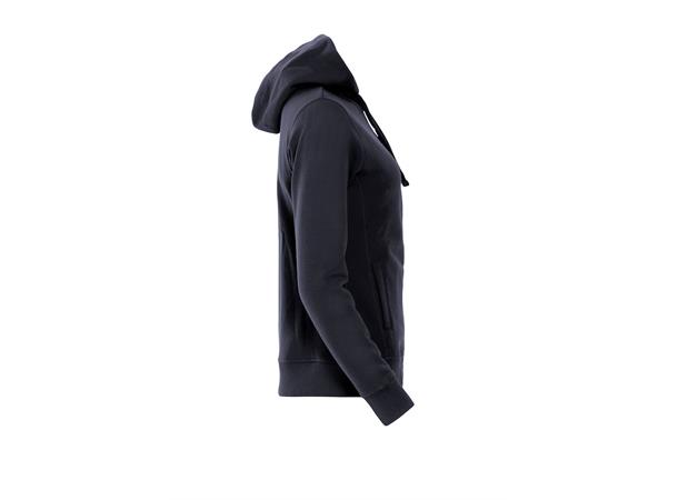 Clique Classic Hoody Full Zip Dame Marineblå str. XXL