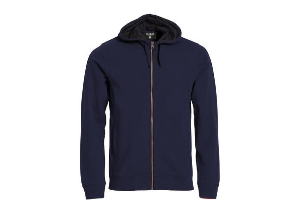 Clique Classic Hoody Full Zip Marineblå str. L